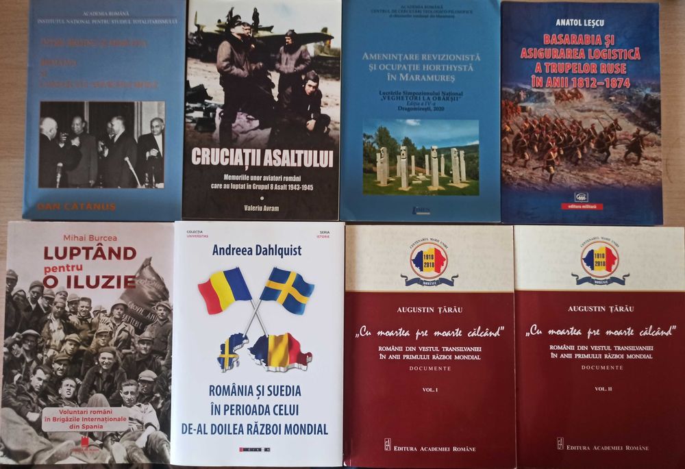 Carti de istorie despre istoria romanilor, Romania in razboaiele mondiale, comunism in Romania, Romania in razboiul rece (lichidare biblioteca)