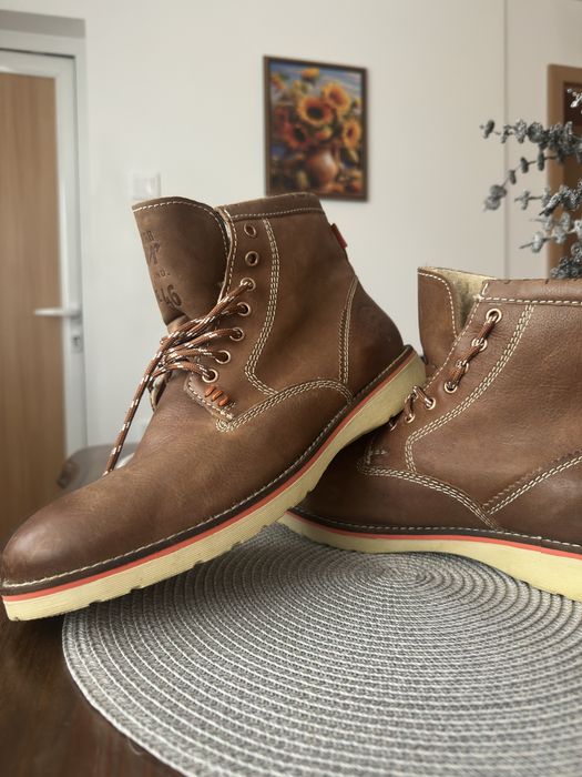 Мъжки зимни боти Superdry номер 46, топли, кафяви