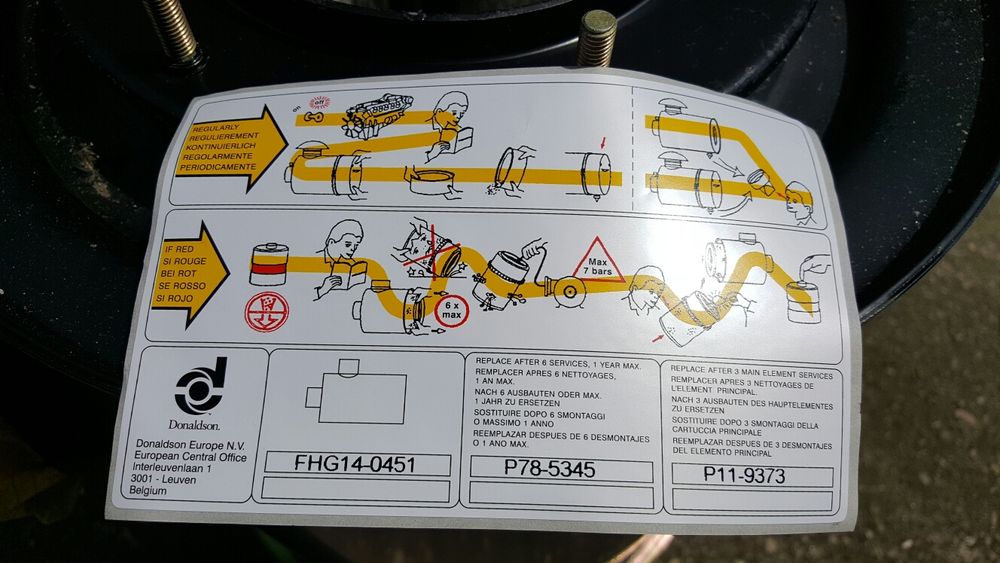 Filtru aer carcasa metalica donaldson