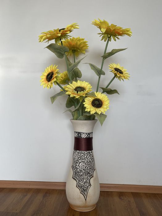Ваза напольная  цветы подсолнухи