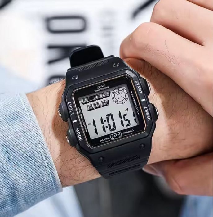Дигитален спортен мъжки часовник TPW, водоустойчив до 50м.