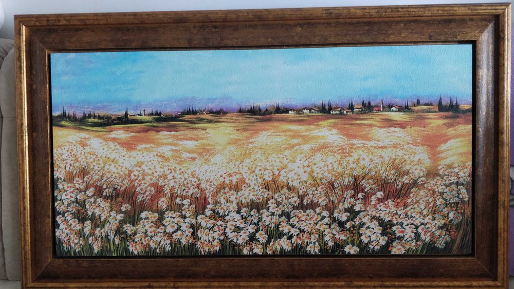 Tablou cu peisaj 119x69 cm - rama masiva