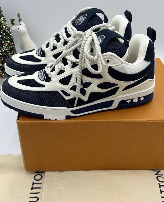 Adidasi Louis Vuitton Skate Casual Blue White Marine