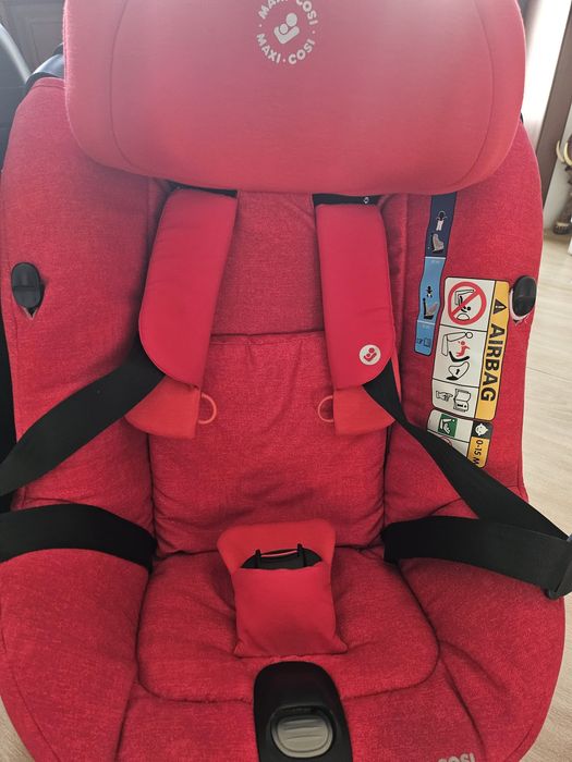 Стол за кола Maxi Cosi Axissfix 360° i-Size, Red, 0-18 кг, Червен
