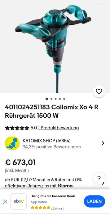 Mixer Collomix xo 4 Professional