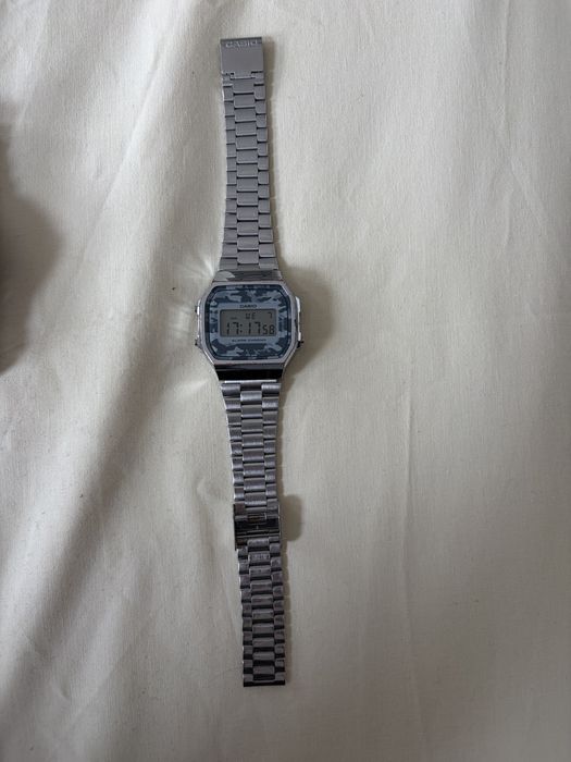 Casio Watches A168WEC-1EF SILVER CAMO