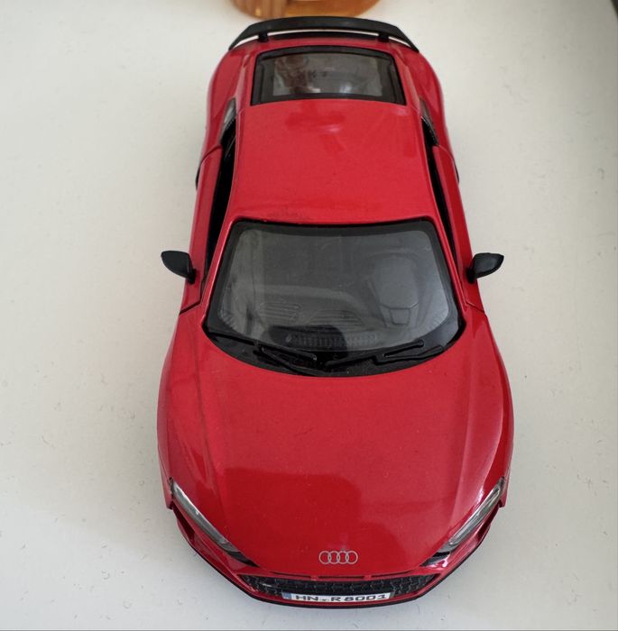 Метална количка играчка червено Ауди
