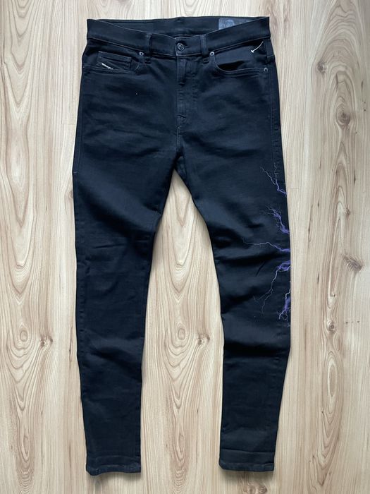 DIESEL D-AMNY Stretch Skınny Black Jeans/мъжки дънки W32