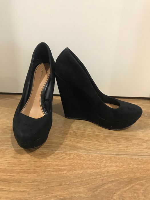 Pantofi cu toc negri, Stradivarius, marimea 39