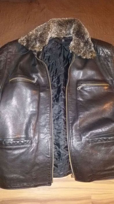 кожено яке, естествена кожа, размер L