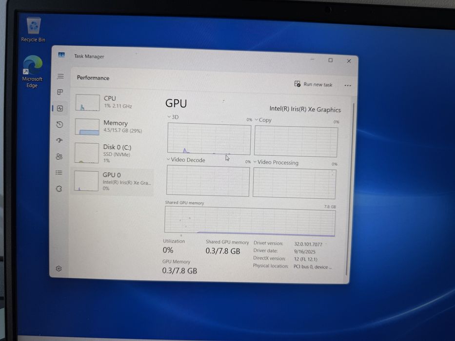 Laptop Dell Vostro 3520 / i7-1255U / 16GB RAM / 512GB SSD / Win 11 Pro / 120Hz