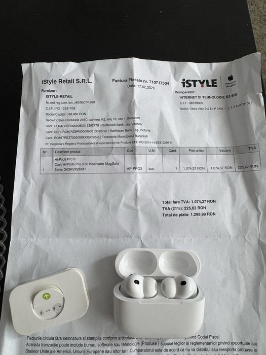 AirPods 3 Pro - ofer factura iStyle