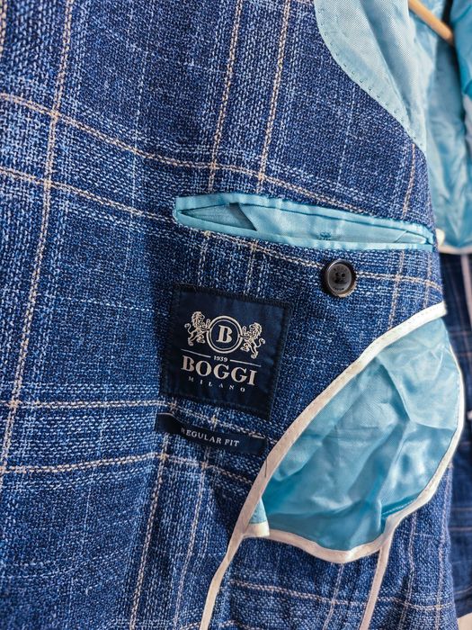 BOGGI Milano Оригинално мъжко сако Вълна / Коприна / Лен Размер 48 / М