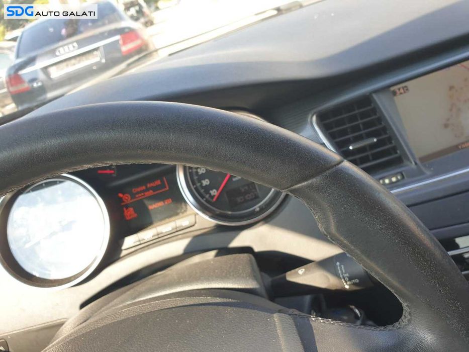 Volan Piele 3 Spite Comenzi FARA Airbag Peugeot 508 2010 - 2018 (Uzura Piele) [Q5842]
