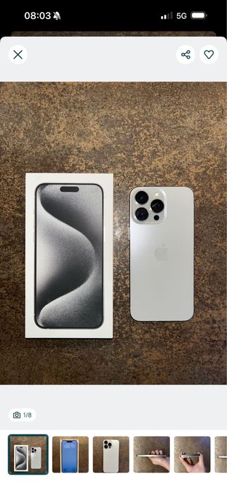 Iphone 15 pro max 256 gb cu Esim