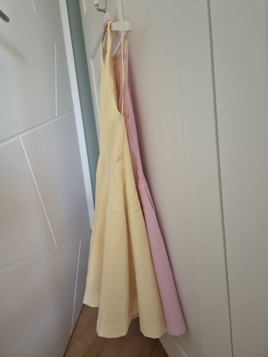 Светложълта лятна рокля Zara