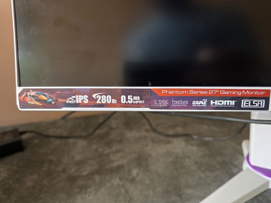 Игровой монитор Elsa IPS 280hz Flat. В идеальном состоянии. Обмен.
