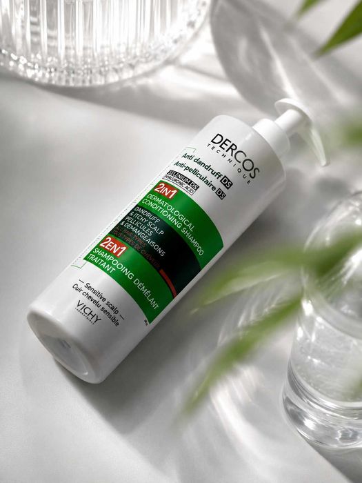 Vichy Selenium DS 2 ta 1 da,Sezgir bosh terisi uchun, qazg‘oqqa qarshi