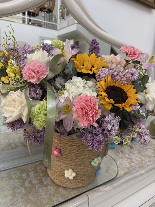 Букет живых цветов