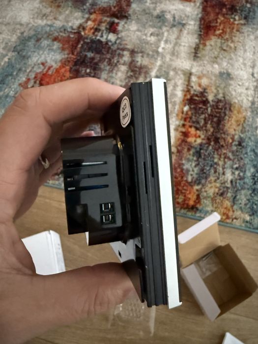 Vand Termostat Smart WiFi Tuya, LCD Touch, Negru