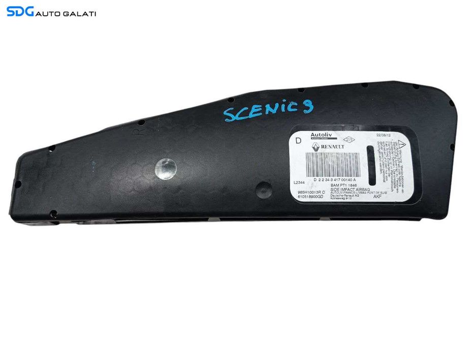 Airbag Scaun Dreapta Fata Pasager Renault Megane 3 2008 - 2015 Cod 985H10013R [L6872]