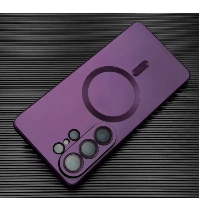 Samsung S26 S26 PLUS S26 PLUS ULTRA - Husa Silicon Magnetica Aspect Metalic
