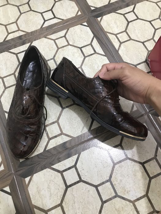 Кожаные ботинки