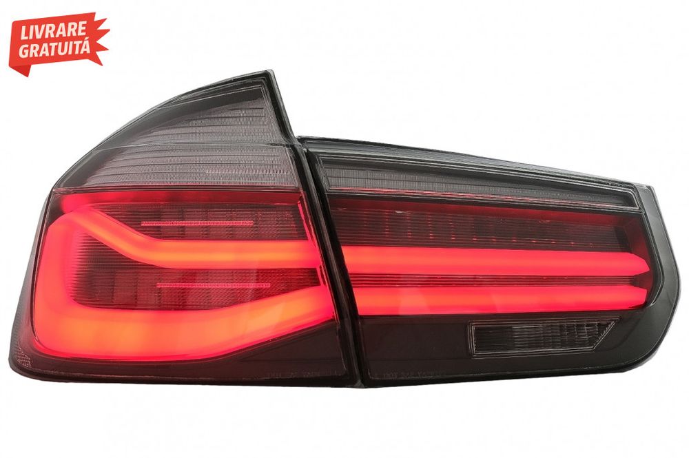 Stopuri LED M Look Black Line BMW Seria 3 F30 (2011-2019) LCI Design c