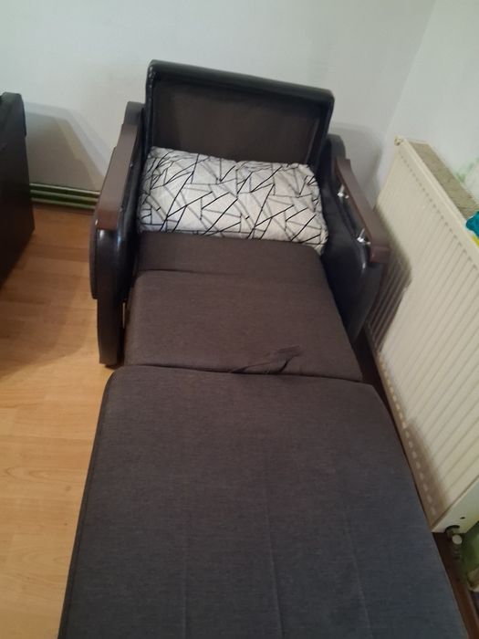 Canapea extensibila+fotoliu extensibil