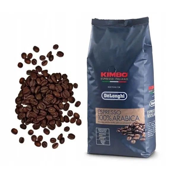 Кофе в зернах Delonghi 100% Arabica Kimbo, 100% арабика