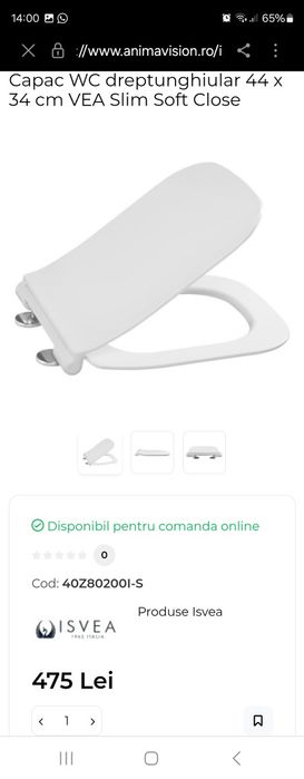 Capac slim de wc Cersanit