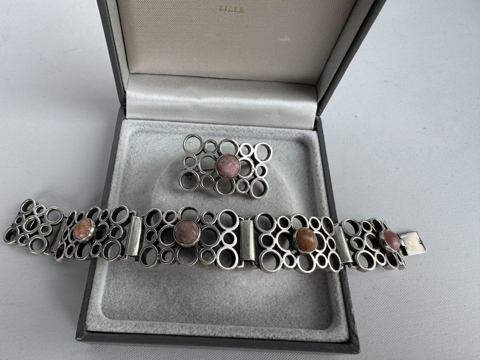 Bratara si brosa din argint