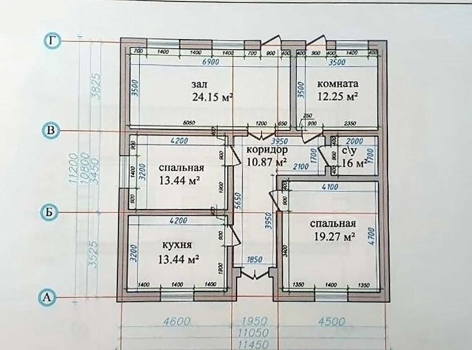 НЕДОРОГО! от Сергели 3.5 км. 2-сот. 4-ком. Новый готовый дом. ИПОТЕКА.