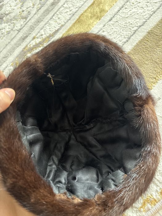 Норковая шапка б/у