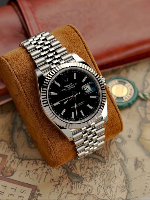 rolex datejust black dial 41,mm