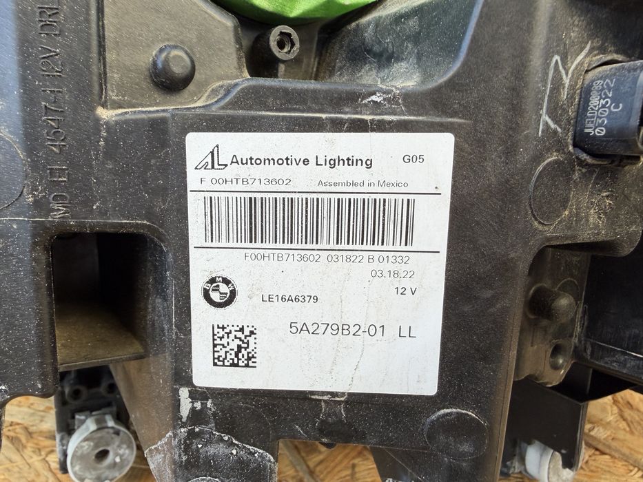 Far dreapta BMW X5 X6 G05 G06 Full LED LASER Shadow Line Black Origine