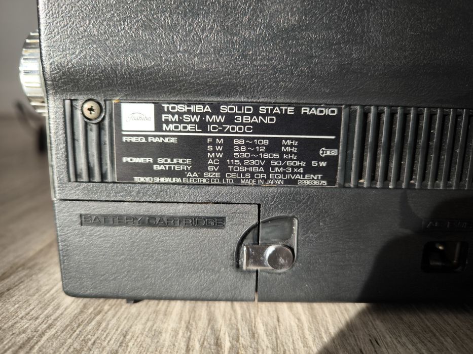 Radio colecție Toshiba IC 700C