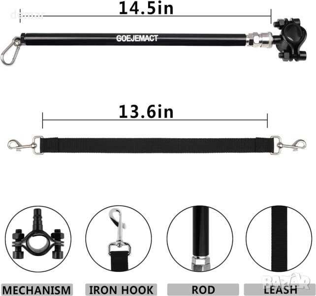Каишка за кучета без ръце за велосипед, за упражнения и обучение