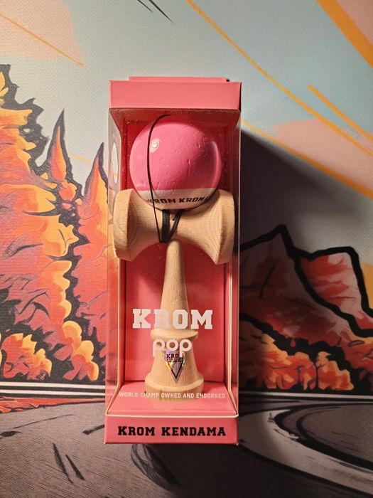 kendama krom pop roz