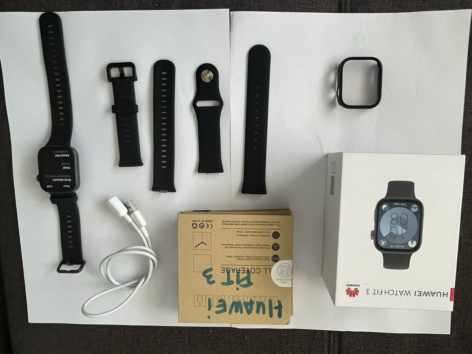 Huawei Watch Fit 3 Impecabil | Full Box | Husă + Folie | Midnight Black