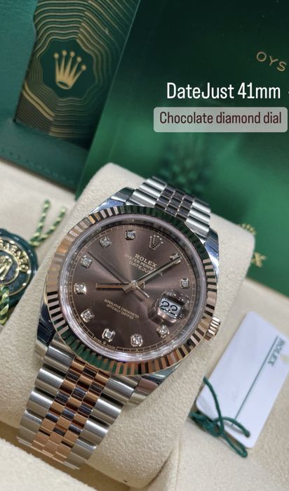 Rolex Date-Just Diamond Chocolate 41mm ETA 3235