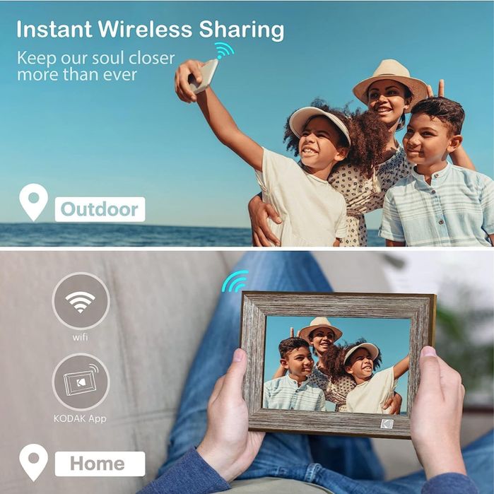 Цифровая фоторамка Kodak 10.1 дюм IPS екран сенсор Wifi