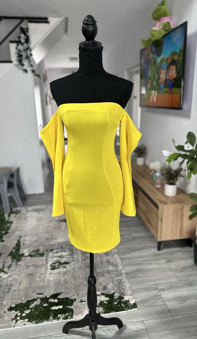 Rochie noua eleganga cu maneci largi