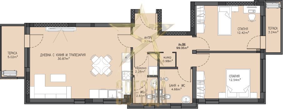 **Продава се 3-стаен апартамент в Пловдив, кв. Южен!**