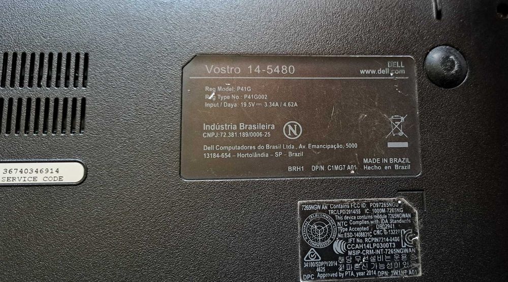 Dell Vostro 14-5480 I5 5500U