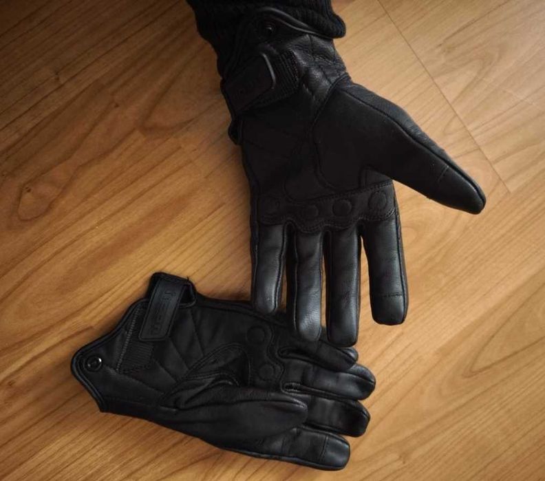 Manusi Piele Negre Noi Marime L Motocicleta Scooter Moto