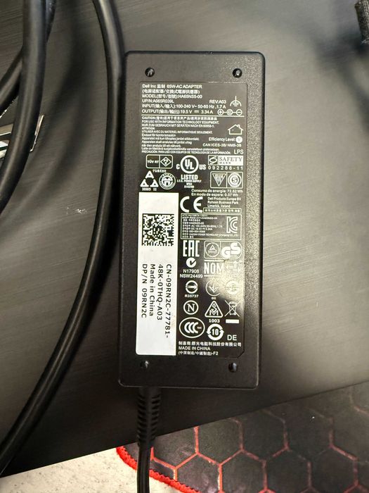 Încărcător laptop Dell original 65W, 19.5V, 3.34A, , mufa 4.5mm4.5mm x 3.0mm