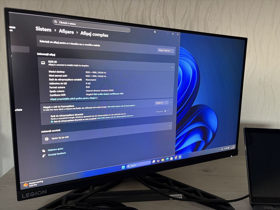 Monitor Gaming Legion R25F-30 280 hz oc 0.5 ms Pivot Garantie 1 an