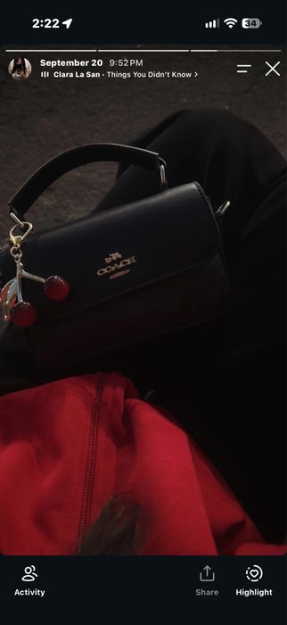 мини сумка coach