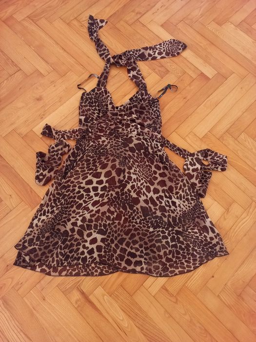 Елегантна леопардова рокля